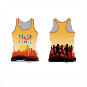 Custom <b>Singlet</b> Sublimation <b>Running</b> <b>Singlet</b> Marathon Dry Fit Vent With Logo - Product Image 3