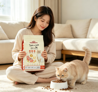 Sacs d'emballage pour aliments pour animaux de compagnie en plastique à fond plat, résistants à la chaleur et à l'humidité, imprimés sur mesure, réutilisables, refermables, pour chiens et chats, de 5 à 25 kg