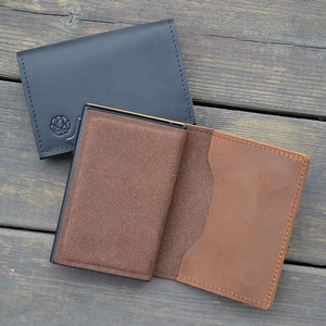 Portafoglio con chiusura magnetica Air Tag portafoglio minimalista tascabile in vera pelle con porta carte di credito intelligente con tecnologia RFID - Product Image 5