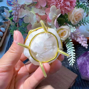 Caja de Joyería de Ágata Blanca Natural al por Mayor, Estuche de Almacenamiento de Cristales Curativos de Artesanía Folclórica para Exhibición de Anillos y Adornos de Lujo - Product Image 2