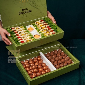 Caja de regalo de chocolate Caja de embalaje de alimentos de lujo Oro con inserto/elegante Galleta <span class=keywords><strong>Bonbon</strong></span> Candy Cajas de papel dulce Diseño personalizado - Product Image 3