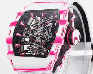 Reloj mecánico automático de lujo de alta gama 3802, color rosa, con tourbillon, deportivo, resistente al agua, para mujer. - Product Image 2