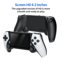 Cadeau de Noël M25 Consoles de jeu portables Écran de 4.3 pouces 30 émulateurs Batterie 3000mAh Lecteur de jeu vidéo classique 3D 64 Go