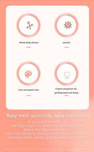 Anneau de dentition en silicone de qualité alimentaire sans BPA, produit éducatif souple pour l'alimentation et la mastication du bébé, pièces et accessoires pour sacs. - Product Image 6