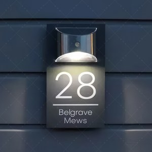 Dropshipping chiếu sáng năng lượng mặt trời địa chỉ mảng bám chiếu sáng đường phố lên doorplate dấu hiệu căn hộ cửa tấm dấu hiệu - Product Image 3