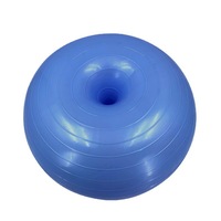 Ballon de yoga gonflable antidérapant en PVC écologique en forme de donut, 50 cm, pour fitness, entraînement d'équilibre, rééducation post-partum et renforcement du tronc