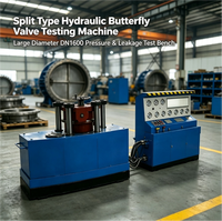 Equipo de Prueba Hidráulica de Doble Estación para Válvulas, Fabricado en China, para Pruebas de Fugas de Presión en Válvulas de Mariposa Industriales
