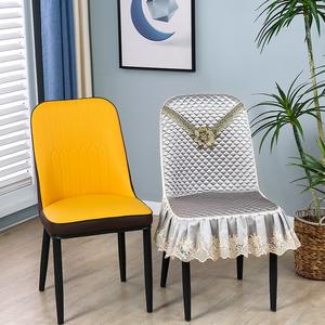 כיסוי כיסא אוכל מבד בעל צורה מיוחדת כרית הכל כלול מעוקל אוניברסלי יוקרתי כיסוי מגן מושב עמיד בפני אבק - Product Image 5