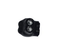 Conectores de Cable Eléctrico Negros UL QMS-S4-2 Aislados de Múltiples Puertos con Entrada de un Solo Lado, UL y No UL