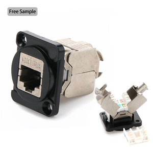Connecteur blindé <span class=keywords><strong>RJ45</strong></span> Cat6 Cat6A de type XLR pour montage sur panneau, pour boîtier de scène, panneau de brassage, prise de châssis réseau de type D - Product Image 3