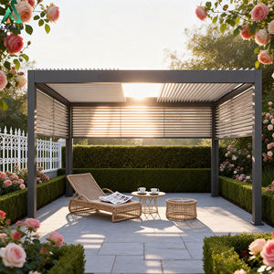 एंसेम रिट्रेटेबल एल्यूमीनियम परगोला आउटडोर 4x6 मीटर वाटरप्रूफ एलईडी छत पिछवाड़े और छत के लिए - Product Image 4