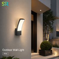 Applique murale LED d'extérieur moderne simple en gros pour cour entrée terrasse balcon jardin éclairage mural longue bande en aluminium