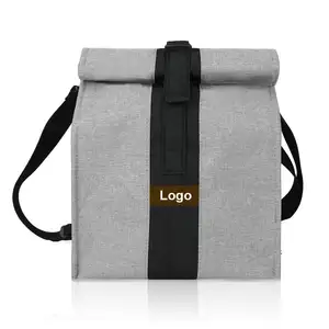 उच्च गुणवत्ता वाले पोर्टेबल लंच बैग, फोल्डिंग बड़ी आंतरिक क्षमता वाले कूलर बैग, वयस्कों के लिए टिकाऊ पिकनिक बैग को अनुकूलित करें