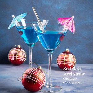 Extra-Short Tái Sử Dụng Thép Không Gỉ Cocktail <span class=keywords><strong>Straw</strong></span> 5 Inch Cho Mojito Cocktail Cà Phê Uống Trà - Product Image 5