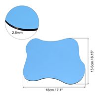 Lot de 2 sous-verres créatifs en acrylique en forme de nuage, bleus, irréguliers, 7x6 pouces, pour cuisine, bar, table à manger, décoration WALYIELD Easy