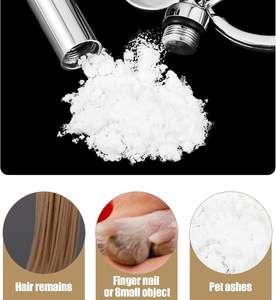 Porte-clés commémoratif empreinte de patte, pendentif urne pour cendres de chien, <span class=keywords><strong>chiot</strong></span>, chat, chaton, en acier inoxydable, support de crémation souvenir - Product Image 5