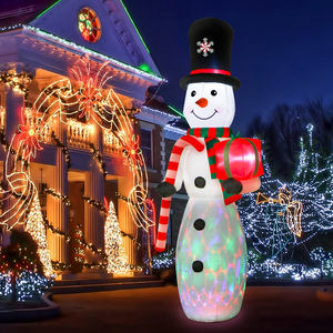 Oourwarm на заказ Рождественский Снеговик надувной для наружного сада рождественские украшения - Product Image 6