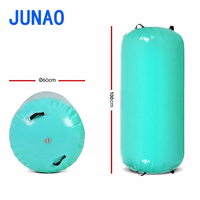 Rouleau de gymnastique gonflable JUNAO, roue de yoga en PVC DWF, écologique, unisexe, forte capacité de charge, sur mesure, pour soulager les maux de dos
