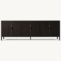 Meuble de style européen, luxe, artisanat antique, buffet, table console en bois naturel