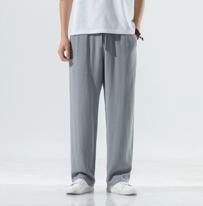 <span class=keywords><strong>Pantaloni</strong></span> in <span class=keywords><strong>Lino</strong></span> da <span class=keywords><strong>Uomo</strong></span> OEM ODM <span class=keywords><strong>Estivi</strong></span> - Nuovo Stile Gamba Larga Dritta Casual (<span class=keywords><strong>Pantaloni</strong></span> Leggeri e Traspiranti per <span class=keywords><strong>Uomo</strong></span>) - Product Image 6