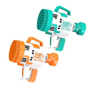 Sy खिलौने 108 छेद इलेक्ट्रिक रॉकेट लॉन्चर बुलबुला गन मशीन गर्मियों के आउटडोर खिलौने के लिए सुपर मल्टी-बबल - Product Image 1