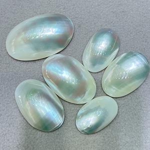 Perlas Sueltas de Concha de Caballito de Agua Dulce Coloridas, Forma Ovalada de 15-45 mm, Suministro al por Mayor para Manualidades, Espejo, Luz Intensa, Perlas Completamente Sueltas - Product Image 3