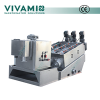 Mesin Pengering Lumpur Otomatis Stainless Steel Multi Disc Screw Press untuk Pengolahan Air Limbah Industri
