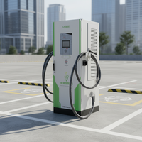 Station de recharge pour véhicules électriques 7kW/22kW/120kW, nouvelle station de recharge rapide DC Ganzhong GZ-DC-480T pour véhicules électriques, entrée 380V+15%, 250A, pistolet unique, OCPP 1.6, chargeur rapide DC Combo EVSE
