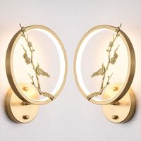 Appliques murales en cuivre de luxe léger, style chinois moderne, pour salon, chambre à coucher, tête de lit, bar rustique