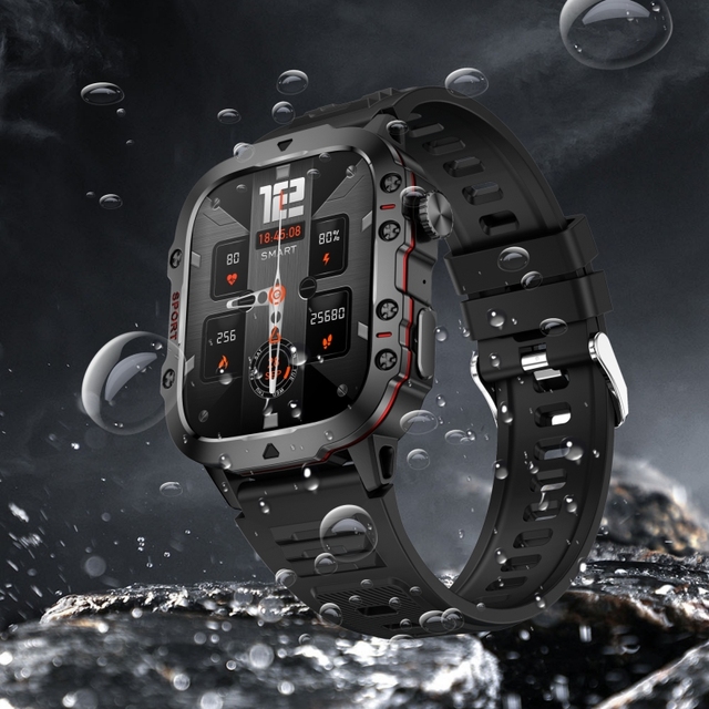 Best Quality QX11 Smartwatch for Men Outdoors Sport Fitness Swimming BT Call 420MAH 3ATM Sleep Tracker IP67 Waterproof Standard