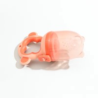 Biberon en silicone en forme d'animal mignon avec tétine souple facile à nettoyer, distributeur de fruits pour bébé, sucette, biberons pour bébé