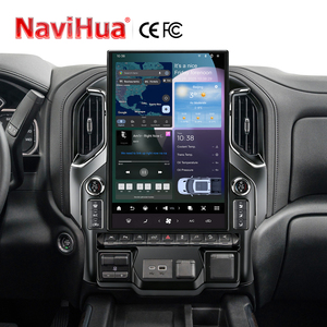 NaviHua สำหรับ Chevrolet Silverado GMC Sierra 2019-2023 ชุดอัพเกรดหน้าจอวิทยุติดรถยนต์ระบบ Android แบบ T-style พร้อมจอภาพและ Carplay - Product Image 1