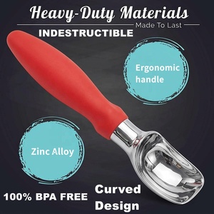 Wholesale Personalized Custom Zinc Alloy Durable Scoop-spade Shape No-Thaw Hard Ice Cream Scoop for <strong>Impatient</strong> Ice Cream Lovers - Product Image 2