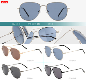 Occhiali <span class=keywords><strong>da</strong></span> sole pilota d'epoca classici per uomini e donne oro o argento in metallo con montatura a specchio occhiali <span class=keywords><strong>da</strong></span> sole - Product Image 6