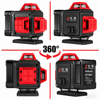Niveau laser compact à faisceau vert 16 lignes, auto-nivelant, pour l'installation murale, le revêtement de sol, les plafonds et les projets de construction