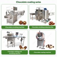 Machine de glaçage et d'enrobage continue 5-en-1 pour chocolat, dattes, fruits secs, fruits congelés, noix et bois