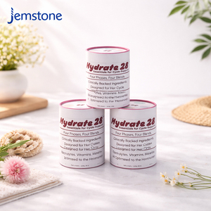 Tube en papier cylindrique biodégradable sur mesure pour capsules de compléments alimentaires, boîte en carton ronde, emballage en tube kraft pour thé et café - Product Image 1