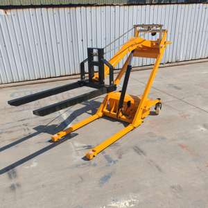 KAD Empilhador Semi Elétrico Hidráulico Portátil Lift Pallet Forklift 500kg-700kg Capacidade Dobrável Boom Crane Truck 1.5m Forklift - Product Image 3