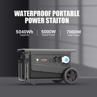 Fabricante SOUOP Estación de Energía Portátil de 5kW, Generador Solar Industrial de 7000W, Impermeable, La Mejor Estación de Energía con Batería Portátil de 5000W