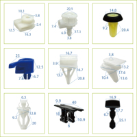 Clips de fixation en plastique pour pare-chocs avant et arrière, bas de caisse et panneaux de protection latéraux automobiles