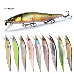 WildTrek Señuelo Duro Minnow Hundible de 10g y 98mm con Brillo UV, 17 Colores, Lanzamiento Largo para Perca, Lucioperca, Lubina y Lubina de Mar - Product Image 1