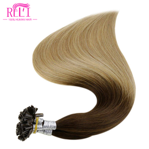 Ruili radi vergine brasiliana capelli umani trama lisci cheratina U-Tip <span class=keywords><strong>extension</strong></span> per ragazze tinte di colore - Product Image 2