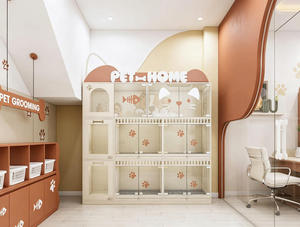 Diseño Interior Moderno Nórdico para Salón de Peluquería Canina, Muebles Personalizados, Solución Integral para Tienda de Spa para Mascotas - Product Image 6