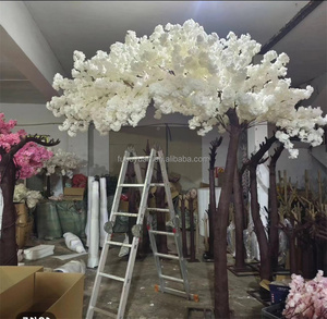 E07525 Grandi Alberi Artificiali di <span class=keywords><strong>Ciliegio</strong></span> Dorato in Plastica per Interni, Decorazione Ornamentale per Matrimoni - Product Image 2