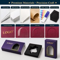 Boîte cadeau coulissante en carton avec logo personnalisé, style tiroir, avec manchon et insert EVA de forme personnalisée.