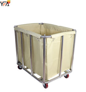 <span class=keywords><strong>Chariot</strong></span> à linge en acier inoxydable <span class=keywords><strong>de</strong></span> grande capacité avec sac <span class=keywords><strong>Chariot</strong></span> à linge d'hôtel <span class=keywords><strong>Chariot</strong></span> <span class=keywords><strong>de</strong></span> nettoyage ménager pour hôpital - Product Image 6