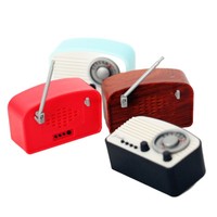 Casa de muñecas BJD, miniatura de radio clásica retro, modelo de simulación, 8 puntos, 6 puntos, ob11gsc, artesanía de plástico