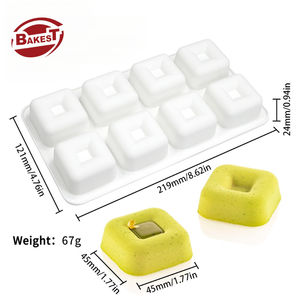 <span class=keywords><strong>Moule</strong></span> <span class=keywords><strong>à</strong></span> pâtisserie rectangulaire en <span class=keywords><strong>silicone</strong></span> écologique résistant <span class=keywords><strong>à</strong></span> la chaleur, compatible four, pour <span class=keywords><strong>savarin</strong></span>, mousse, cupcake, gelée, pudding, sac OPP - Product Image 6