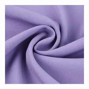 Wholesale Fine British Oblique Woven Polyester Spandex Blended Composite Silk Twill Jacket Trouser Fabric Solid Colors