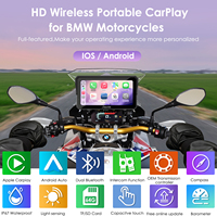 Radio moto Carpuride W602BS avec écran tactile GPS sans fil 6,3 pouces, Carplay, TPMS, antivol, 64 Go, garantie 1 an